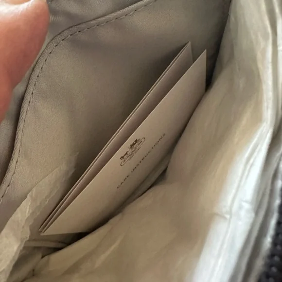 Coach Gray Pop Art Sequin & Satin Clutch or Wristlet. - Picture 5 of 16